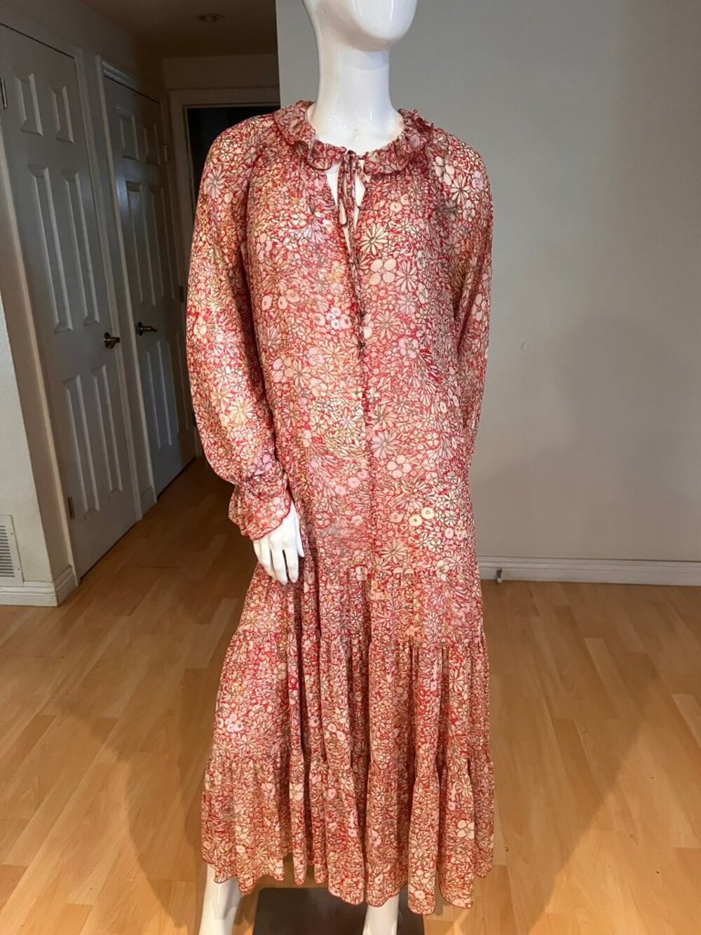 FREE PEOPLE FEELING GROOVY MAXI DRESS SIZE M MEDIUM